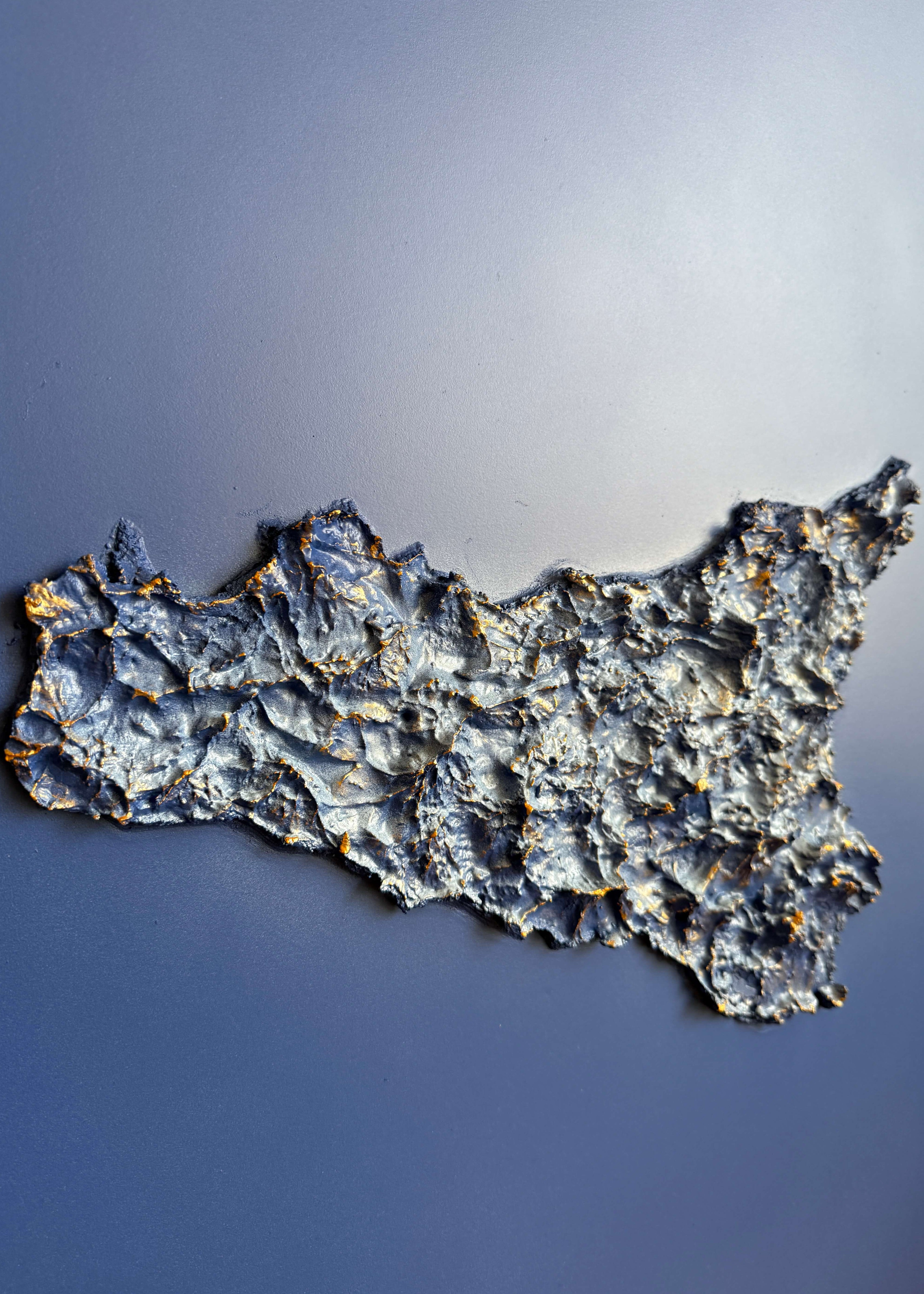 Sicily relief map