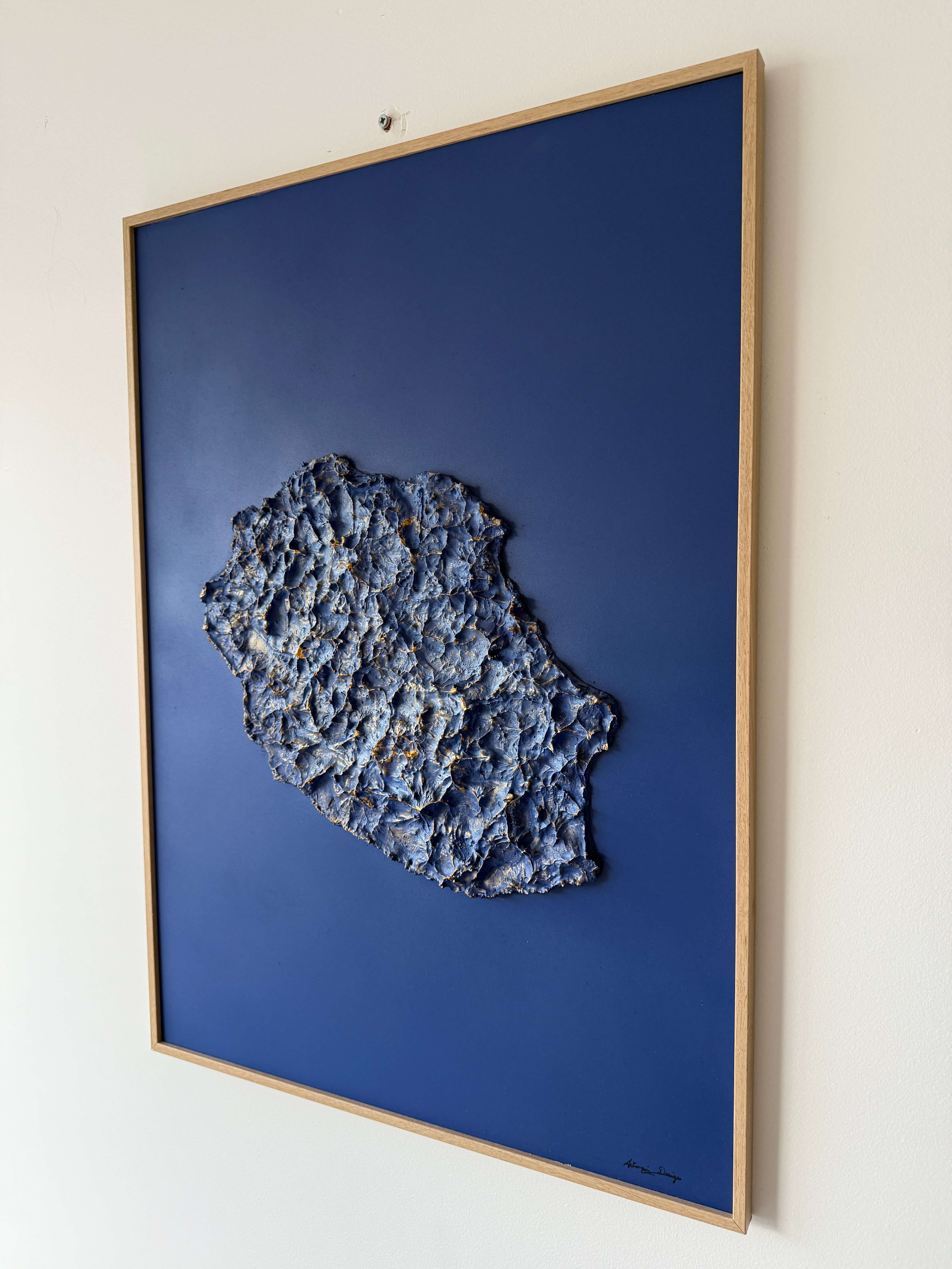 Relief map of Reunion Island