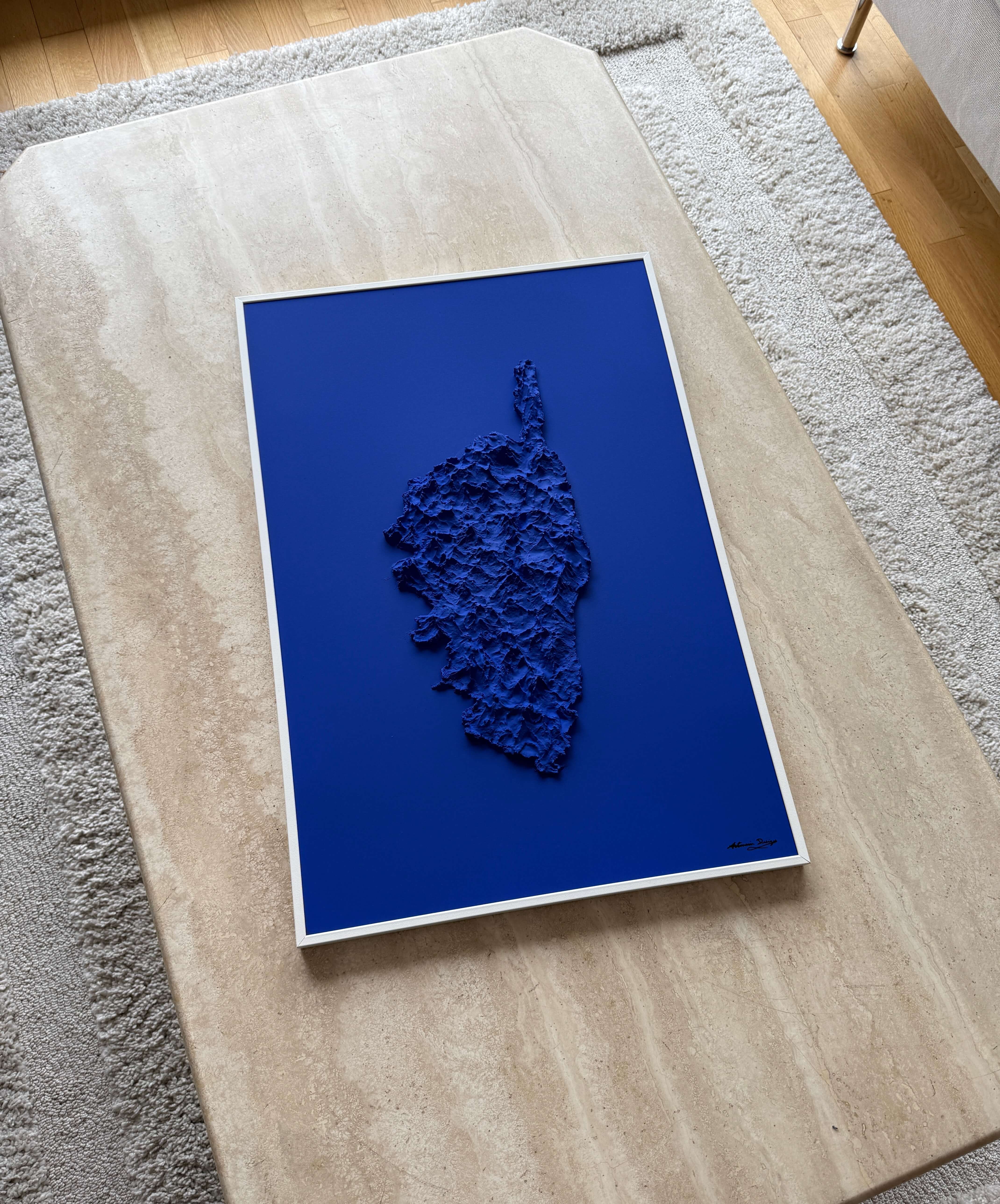 Klein Blue Corsica Map Table
