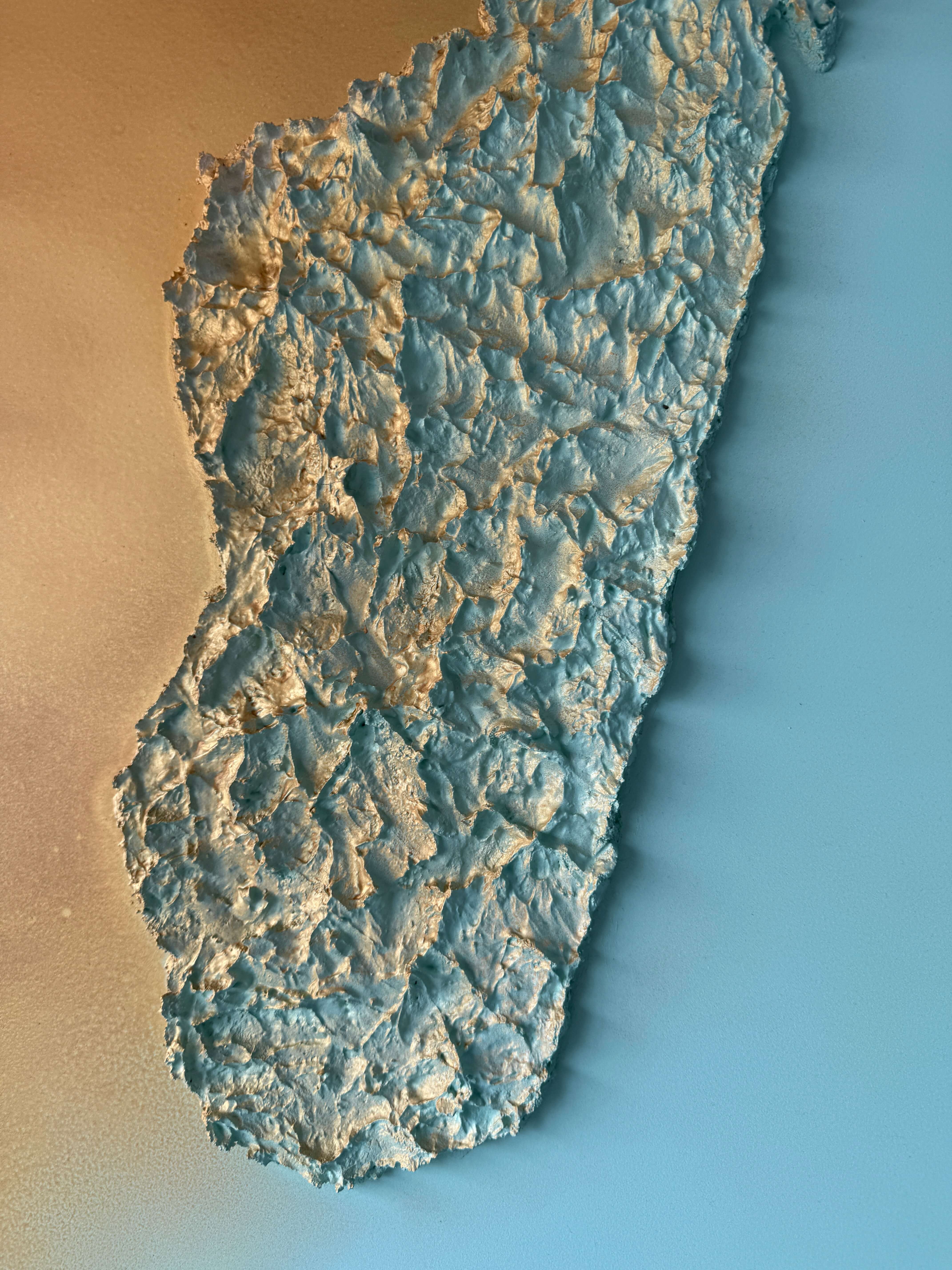 Madagascar relief map table
