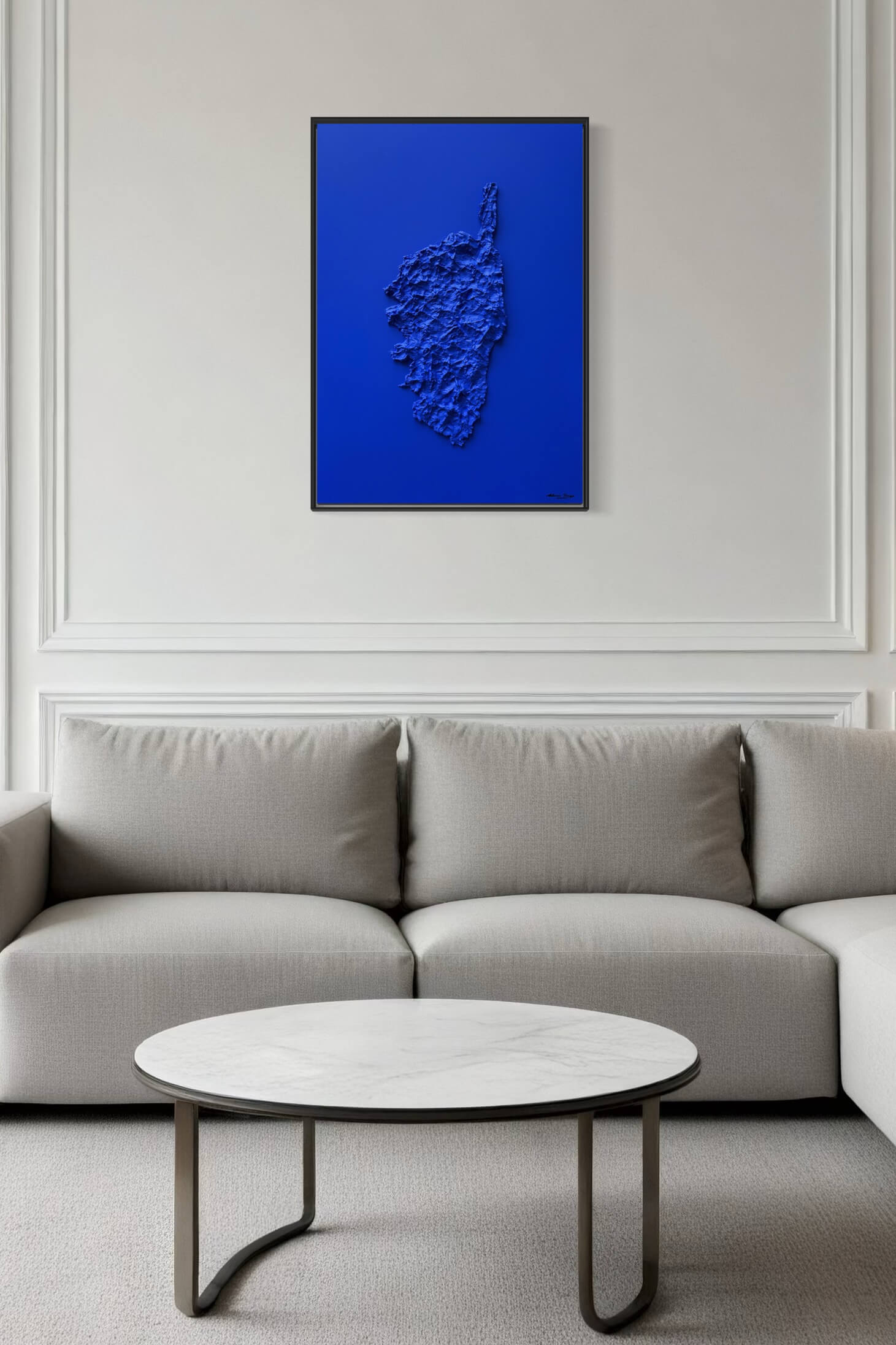 Klein Blue Corsica Map Table