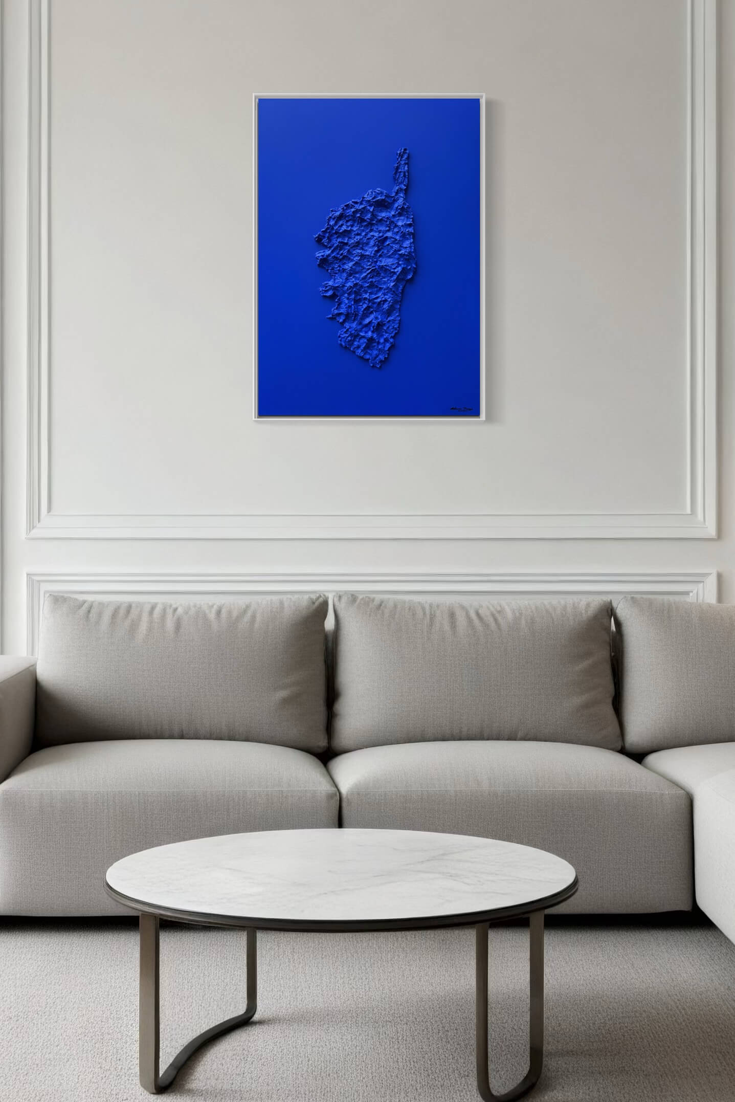 Klein Blue Corsica Map Table