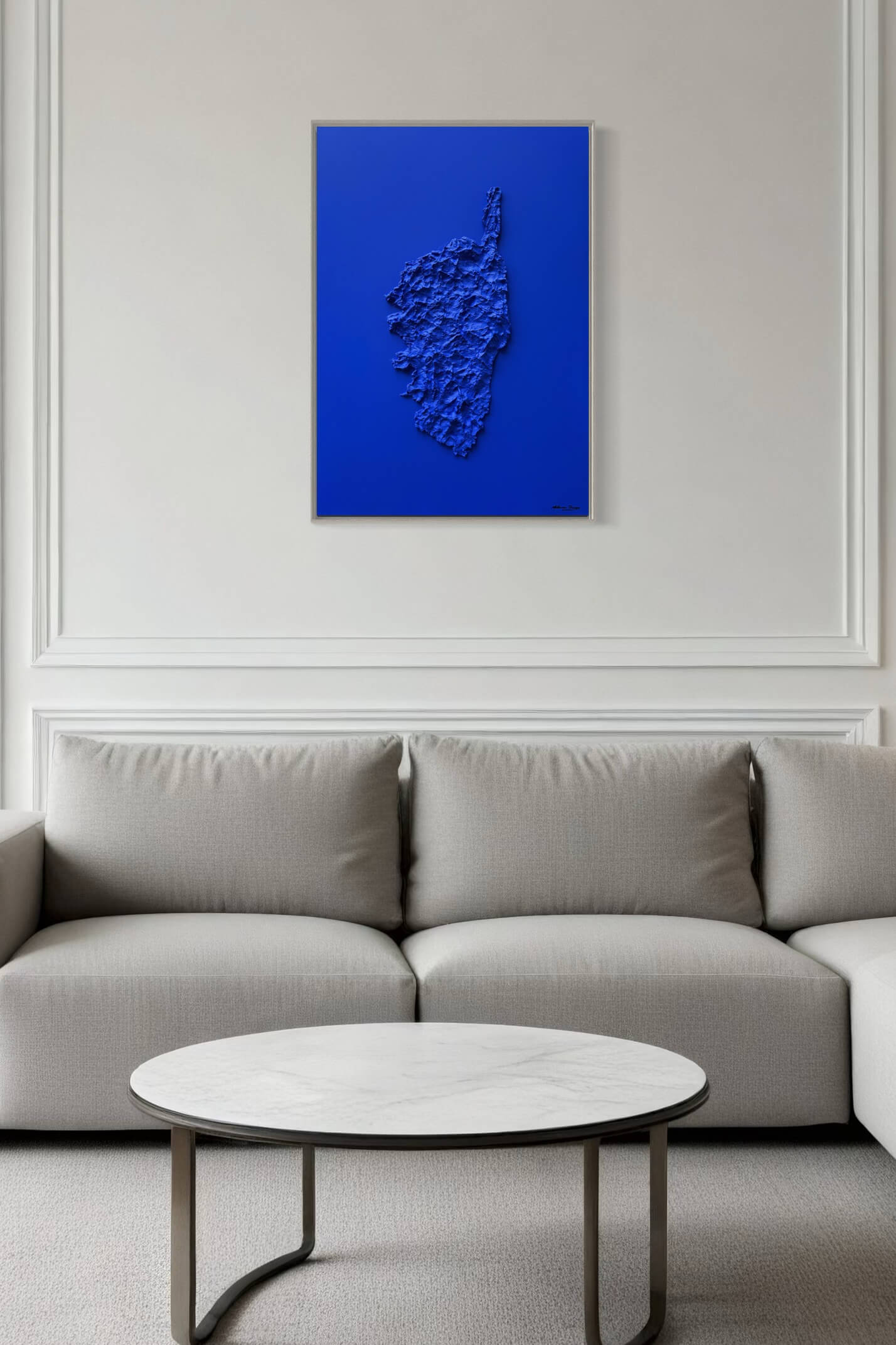 Klein Blue Corsica Map Table