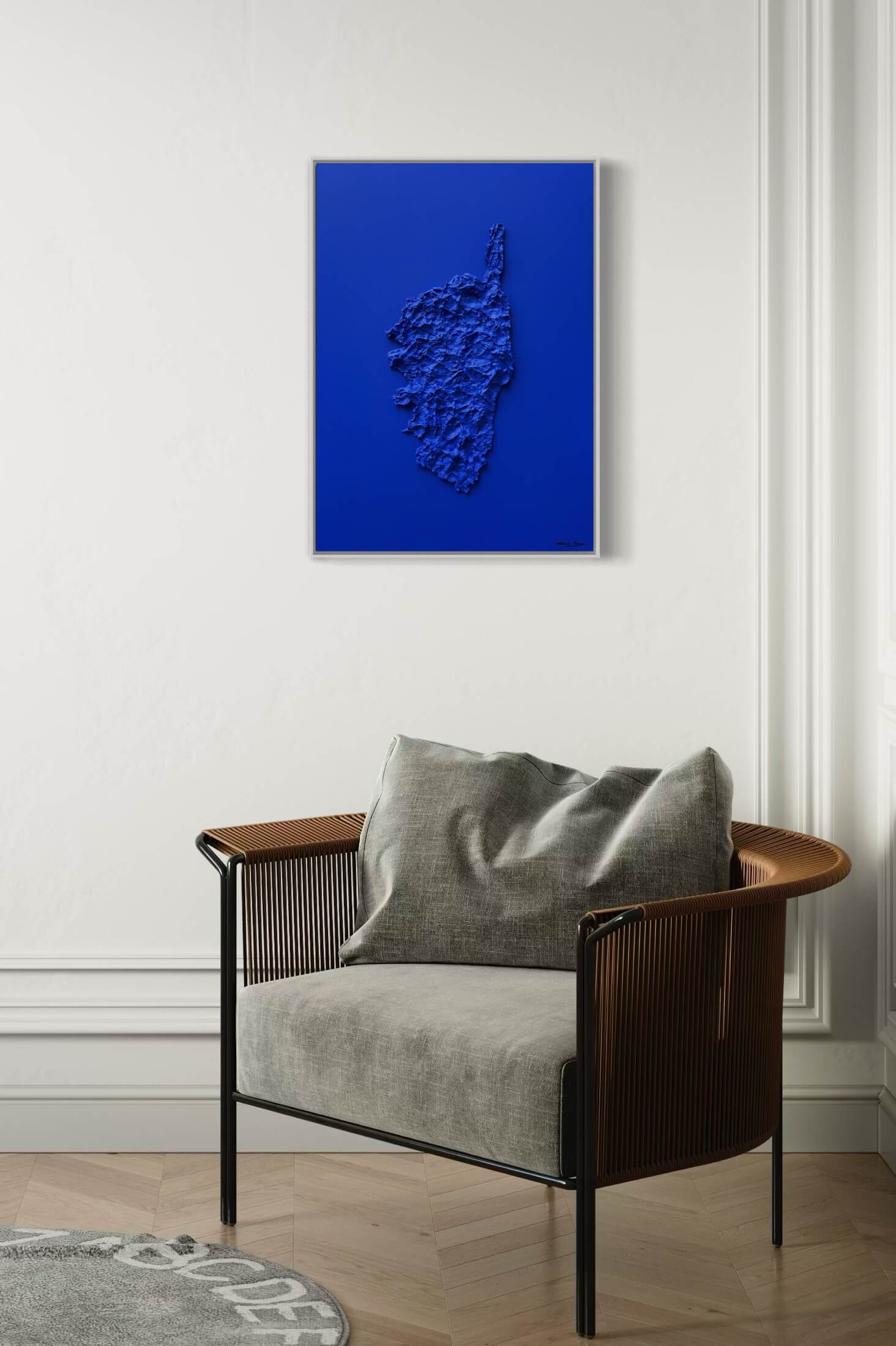 Klein Blue Corsica Map Table