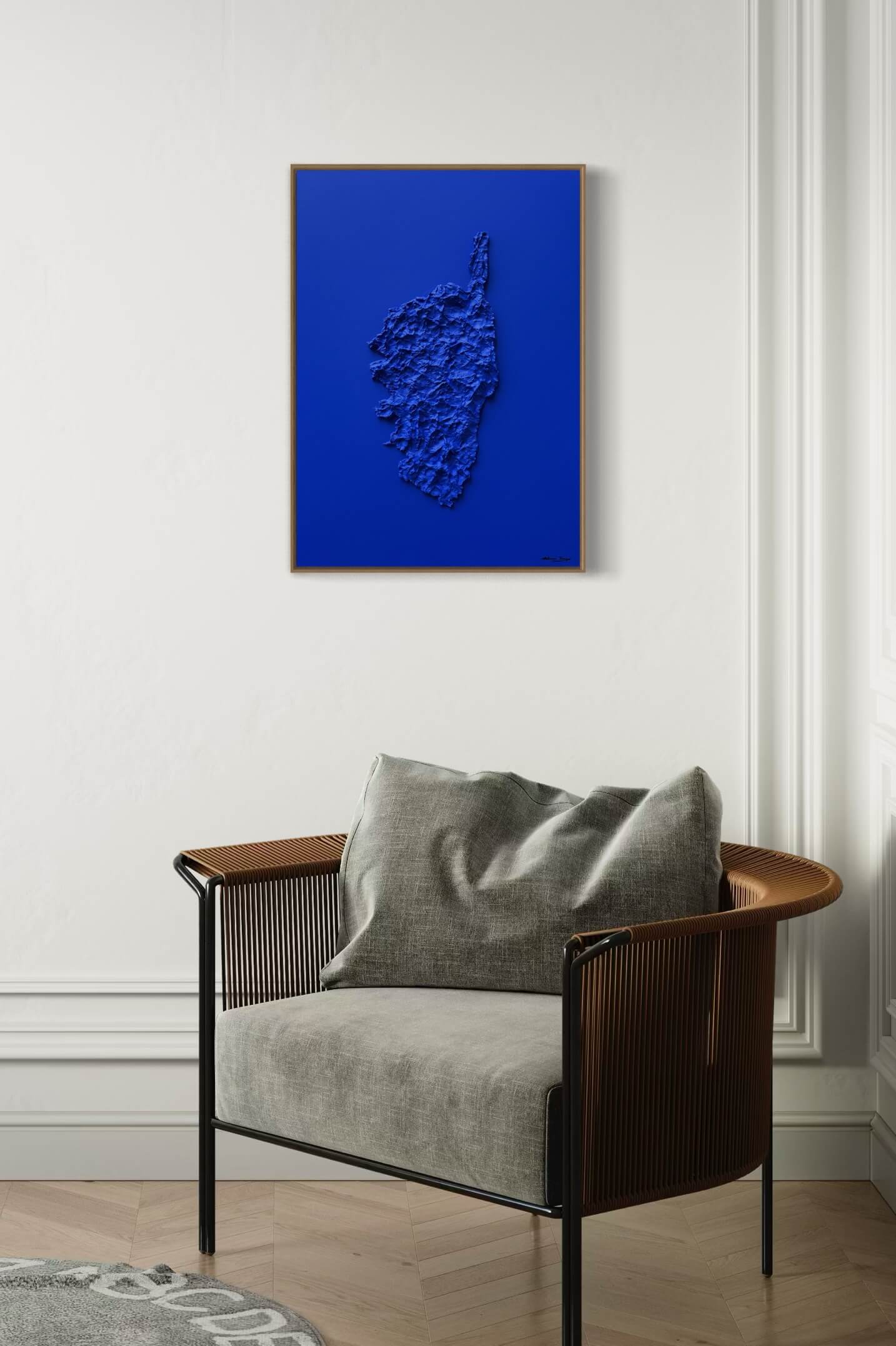 Klein Blue Corsica Map Table