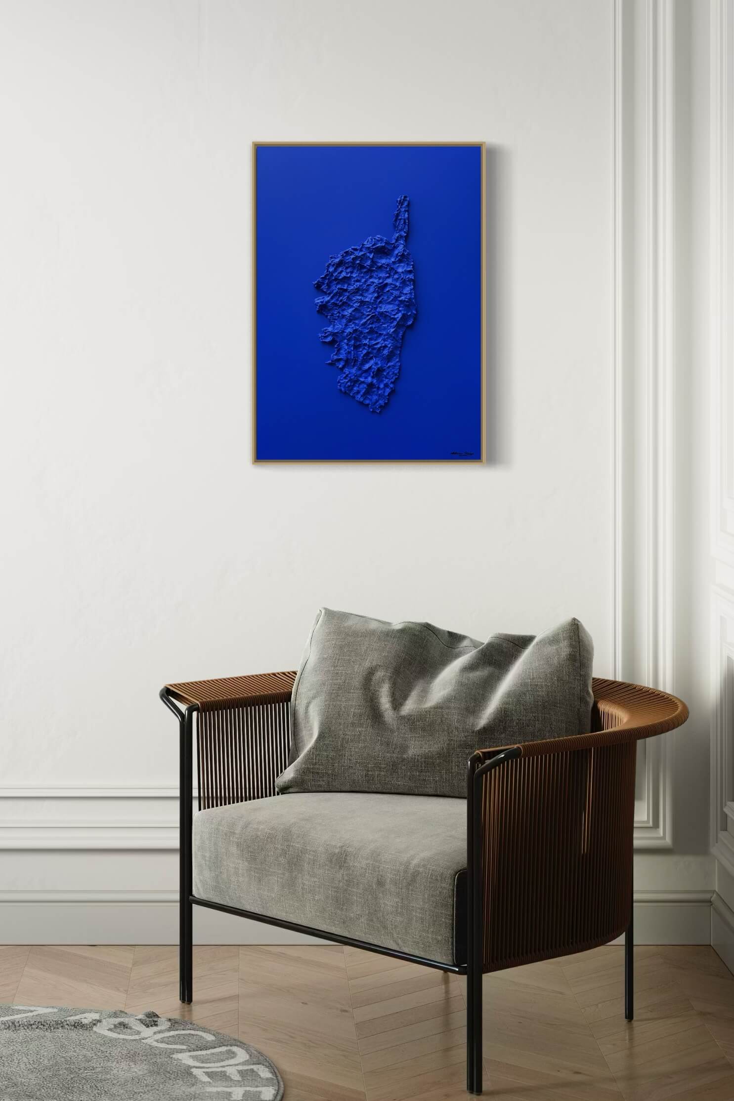 Klein Blue Corsica Map Table
