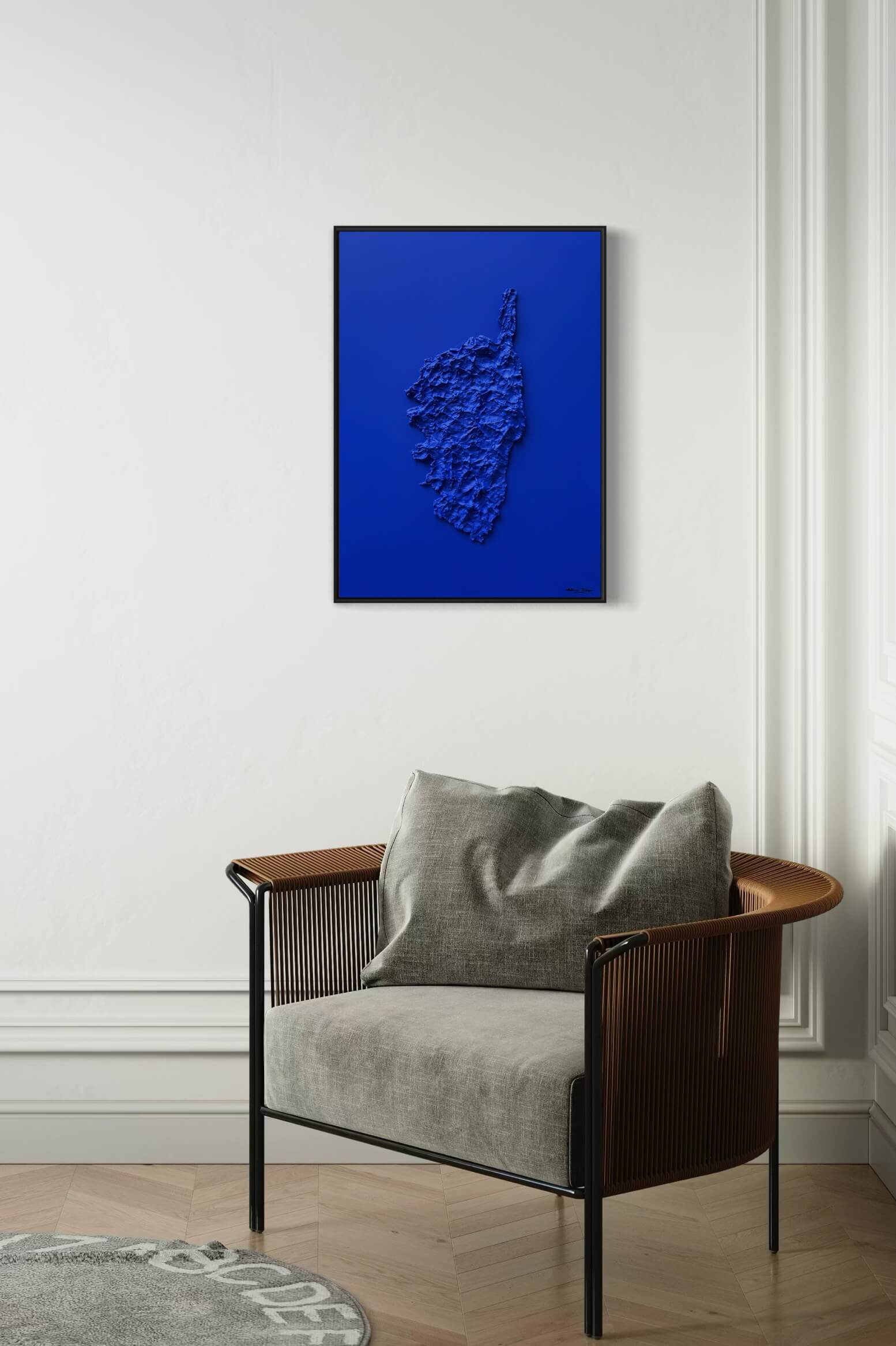Klein Blue Corsica Map Table