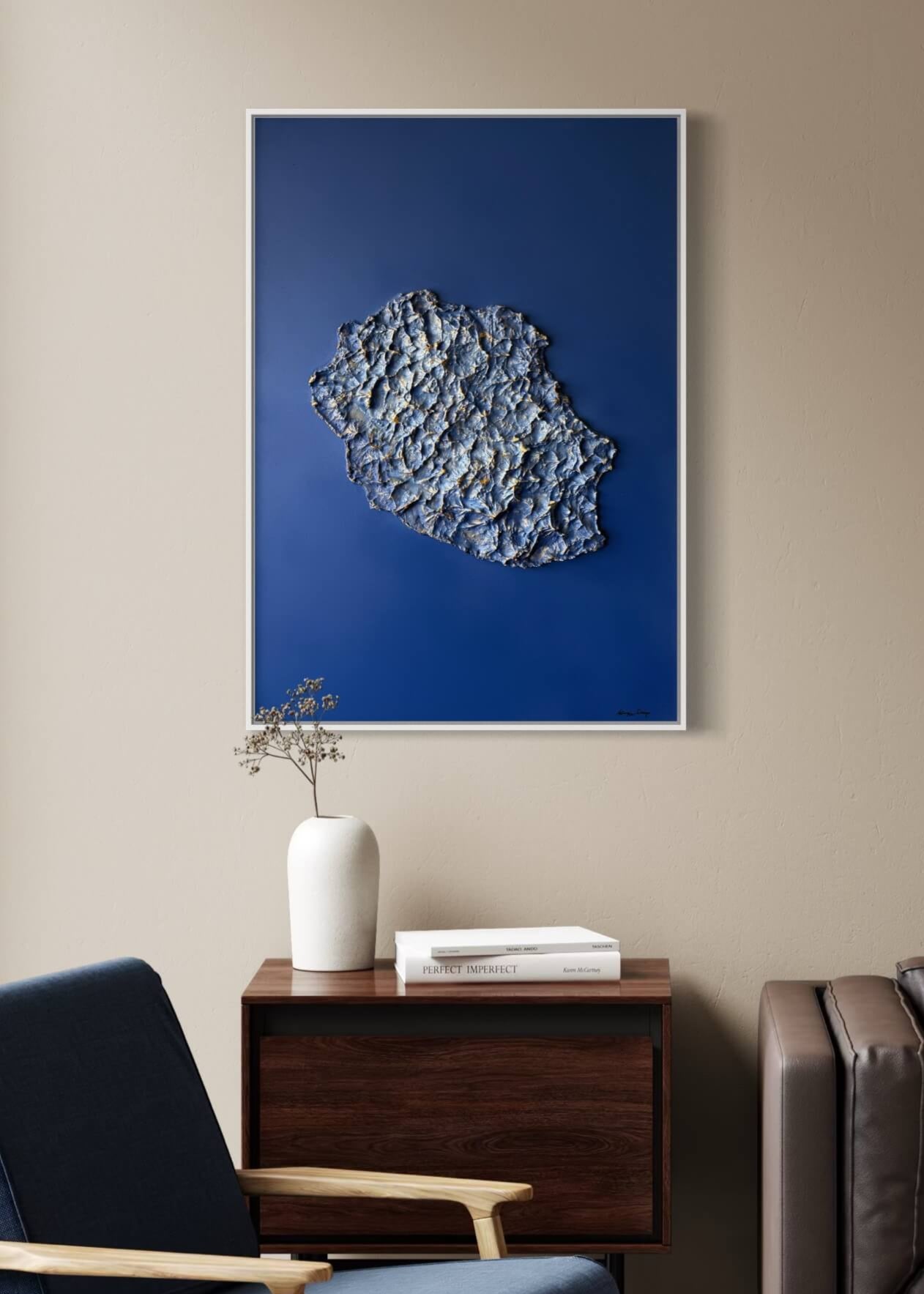 Relief map of Reunion Island