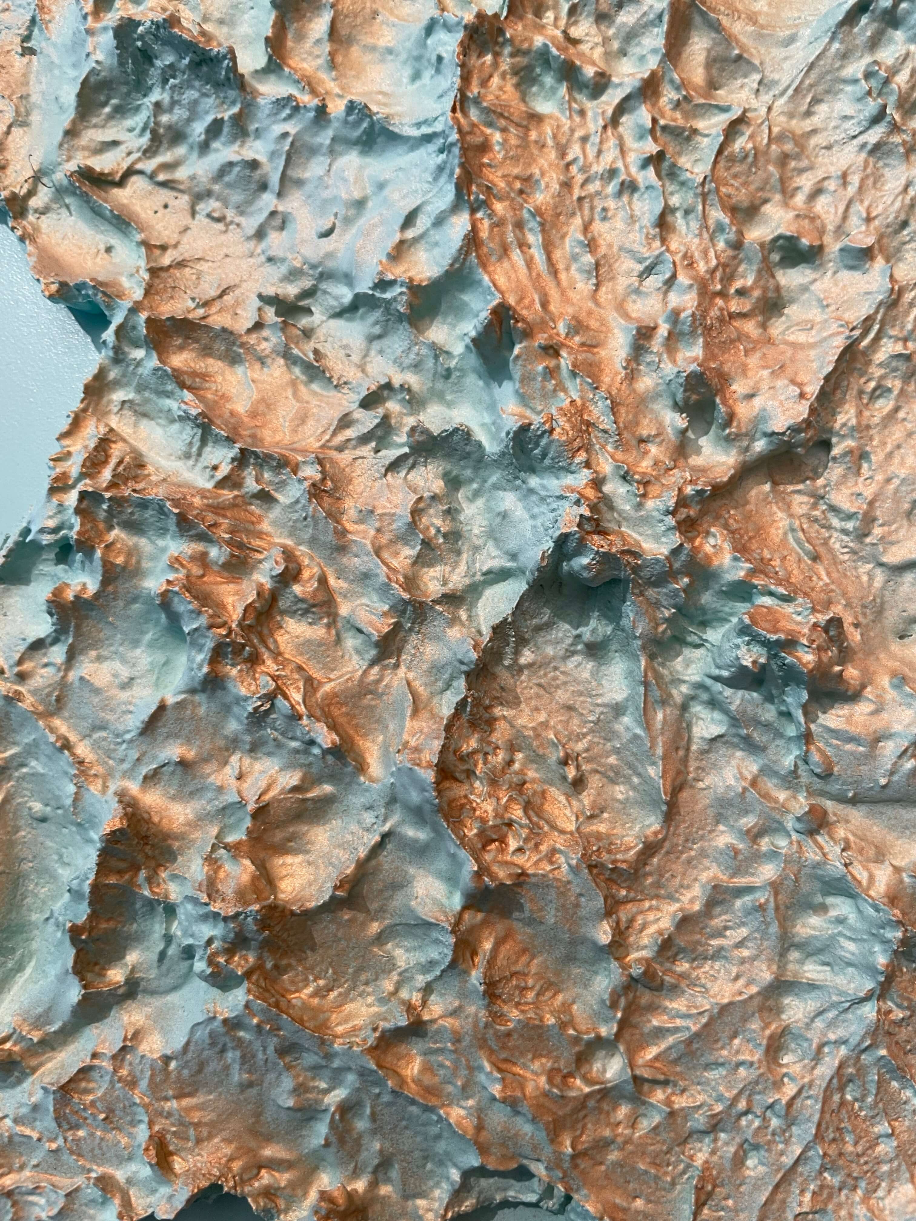 Guyana relief map table