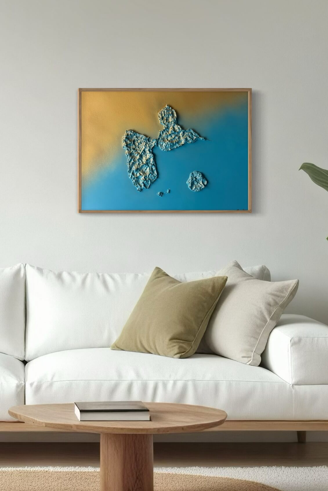 Sunny Guadeloupe map table
