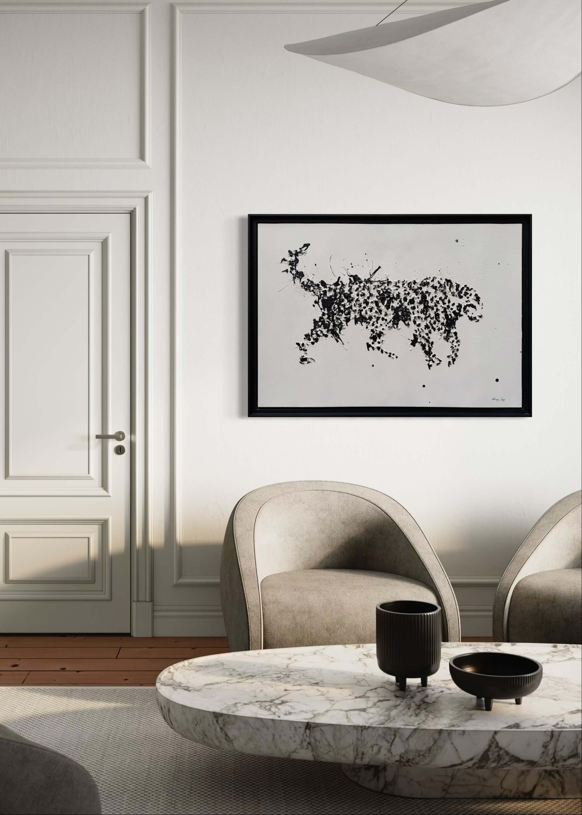 The passage of the wild beast in relief