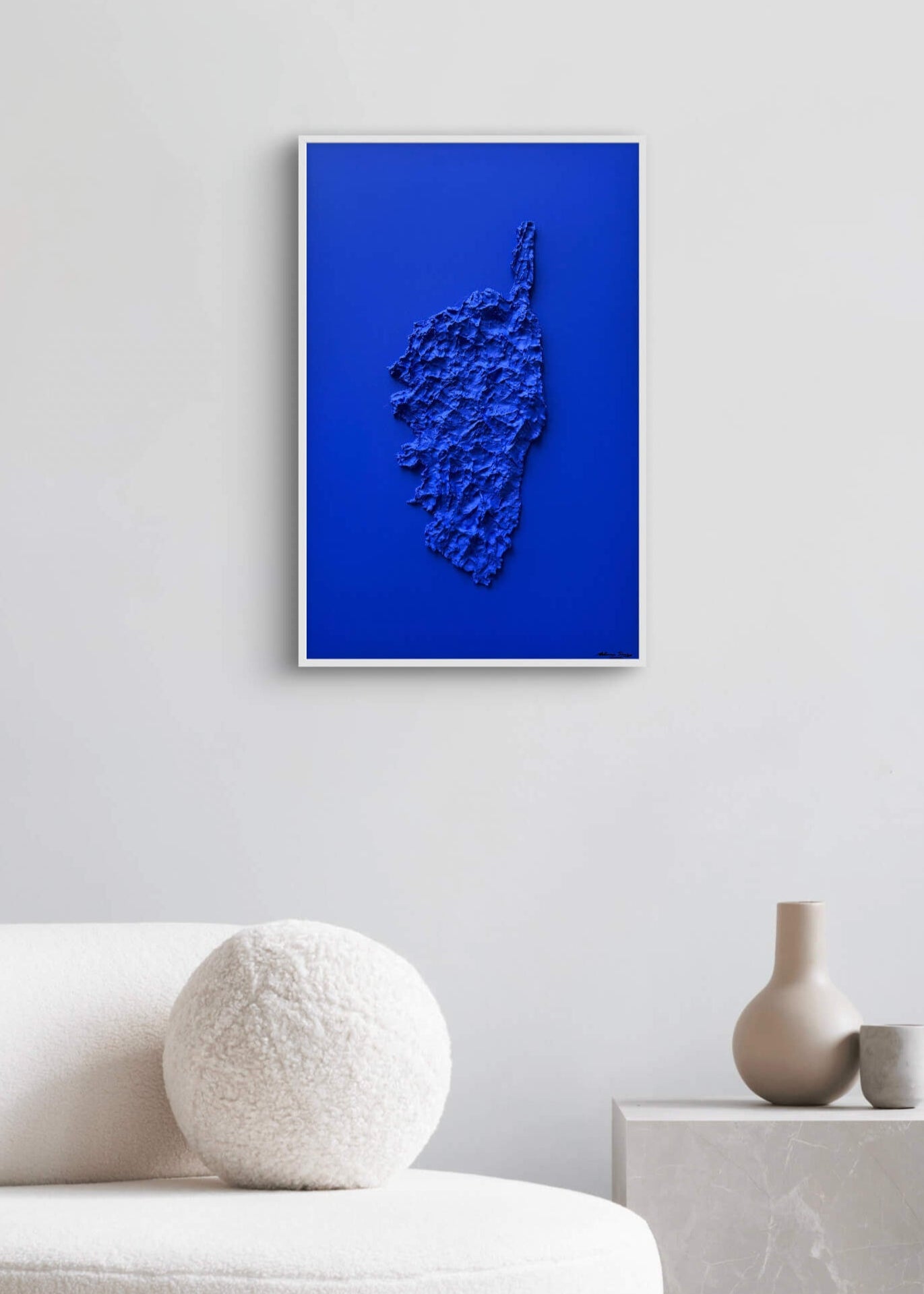Klein Blue Corsica Map Table