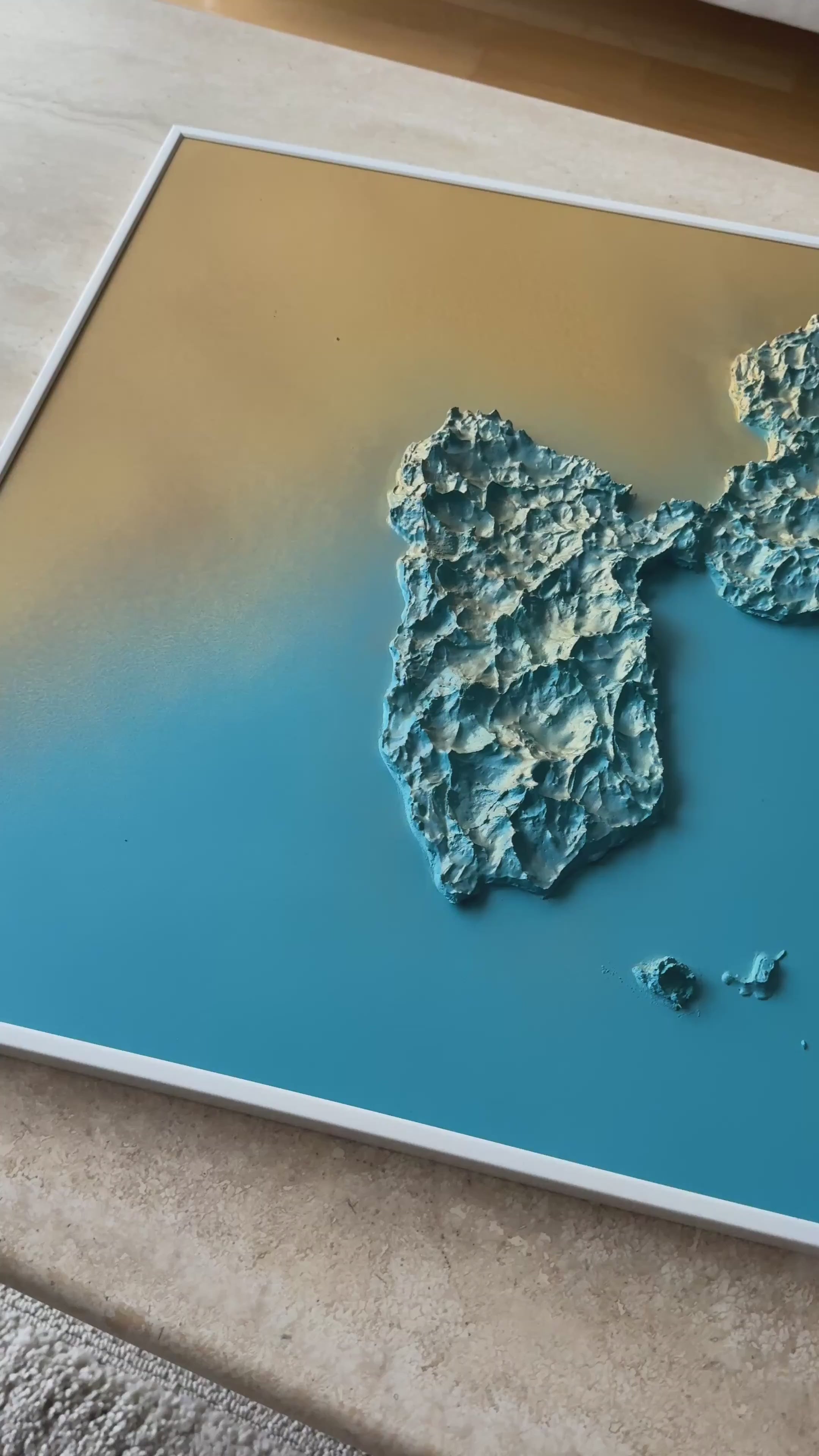 Sunny Guadeloupe map table