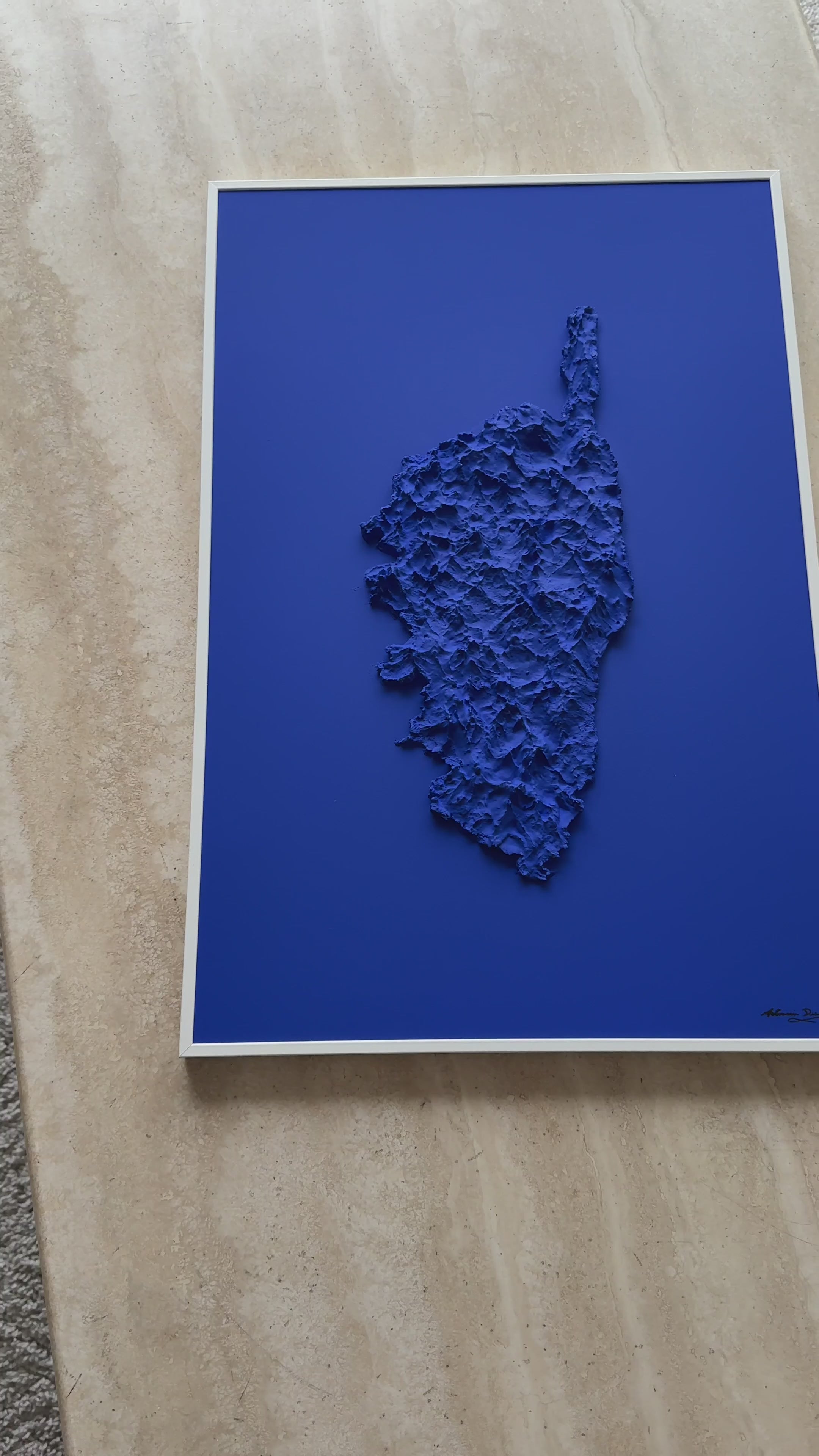 Klein Blue Corsica Map Table