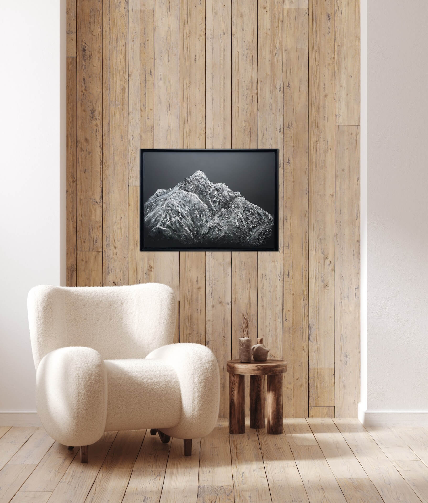 Painting inspired by the Vanoise massif, the Alps