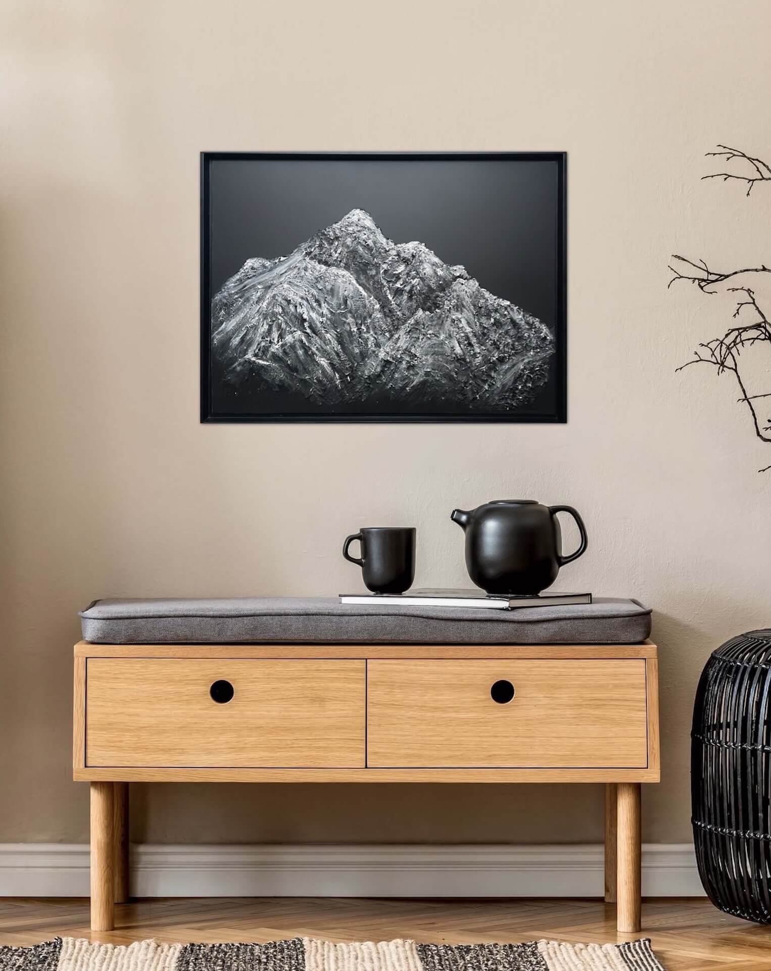 Painting inspired by the Vanoise massif, the Alps