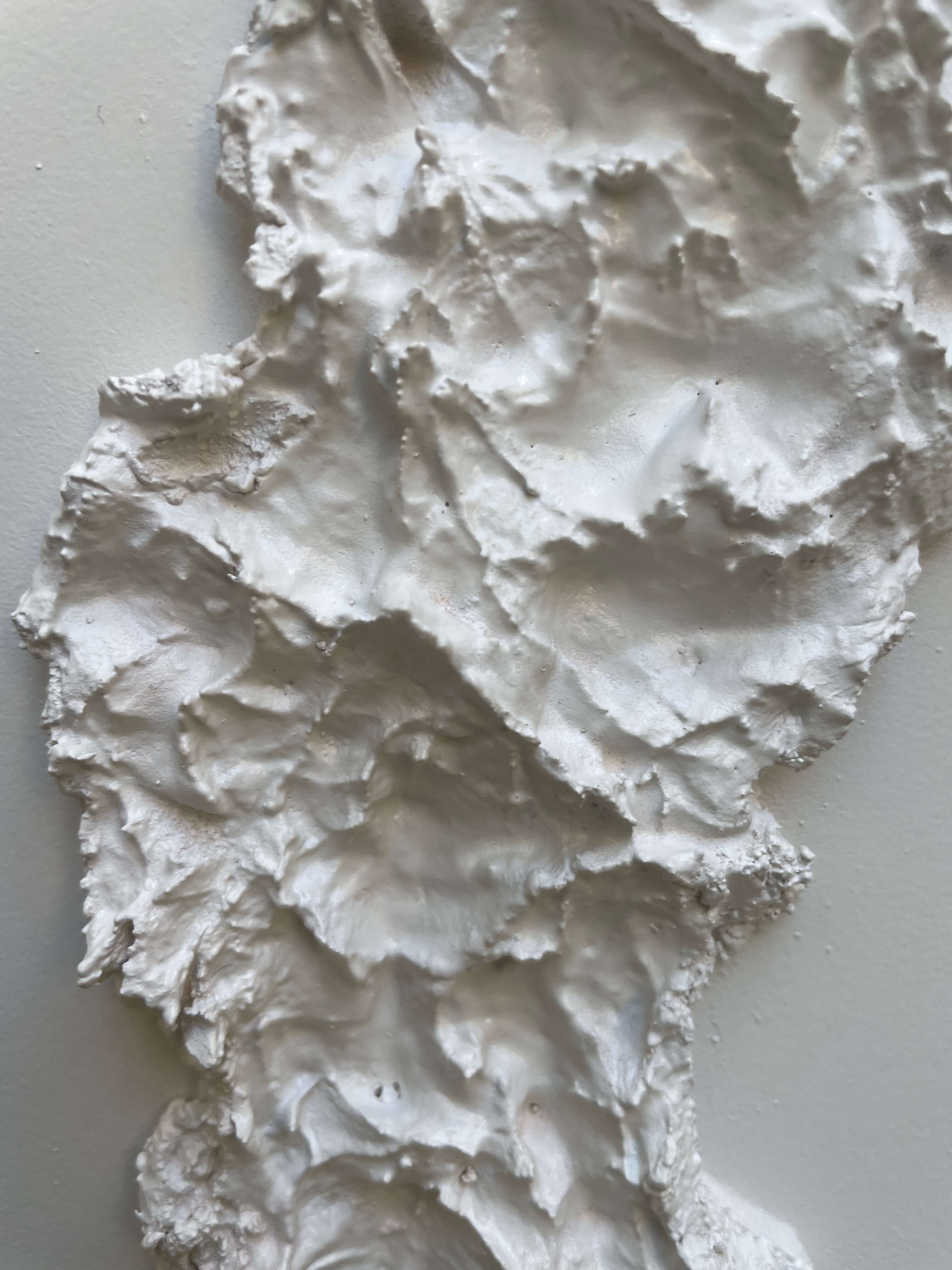 zoom sur le relief blanc