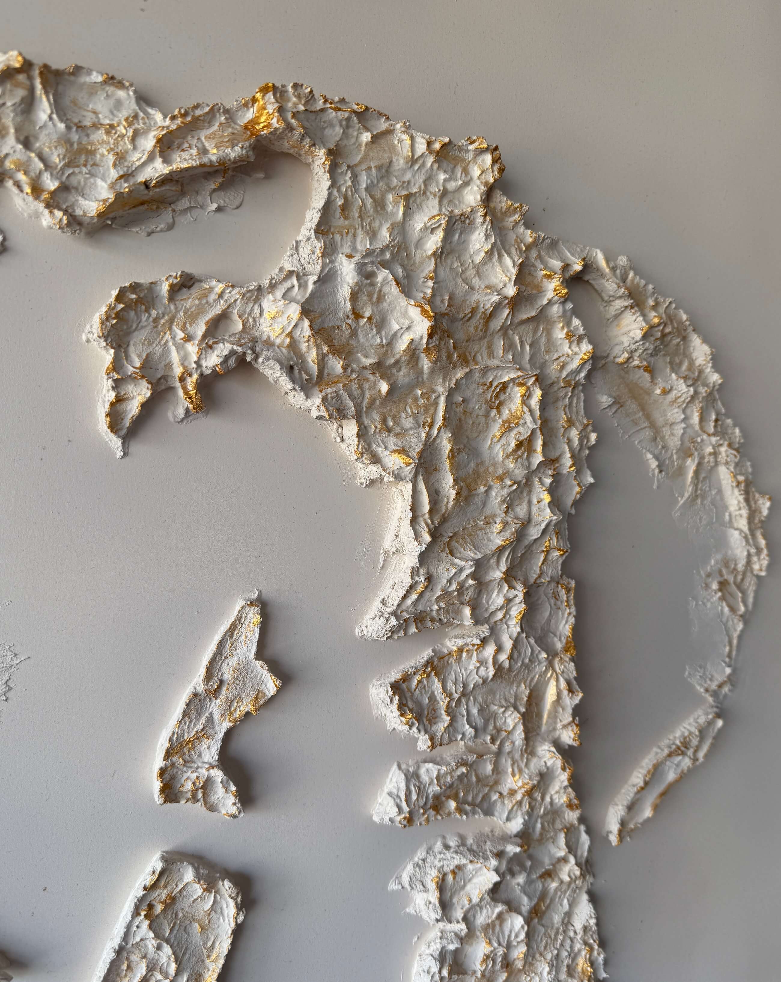 Serengeti Elephant Relief Painting