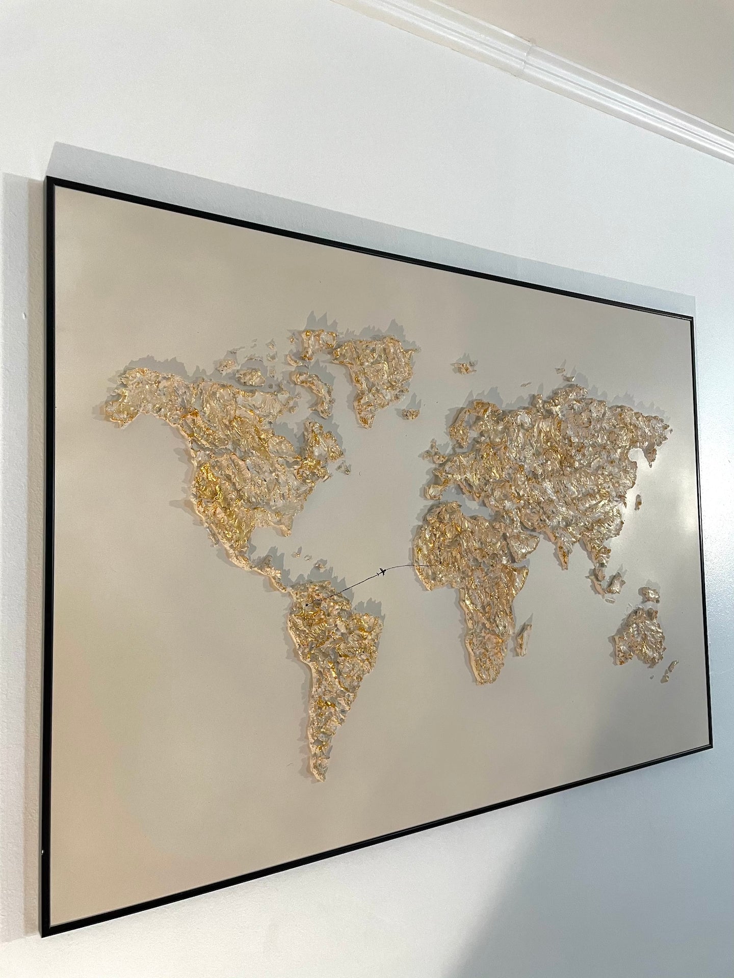 Mody world map in relief