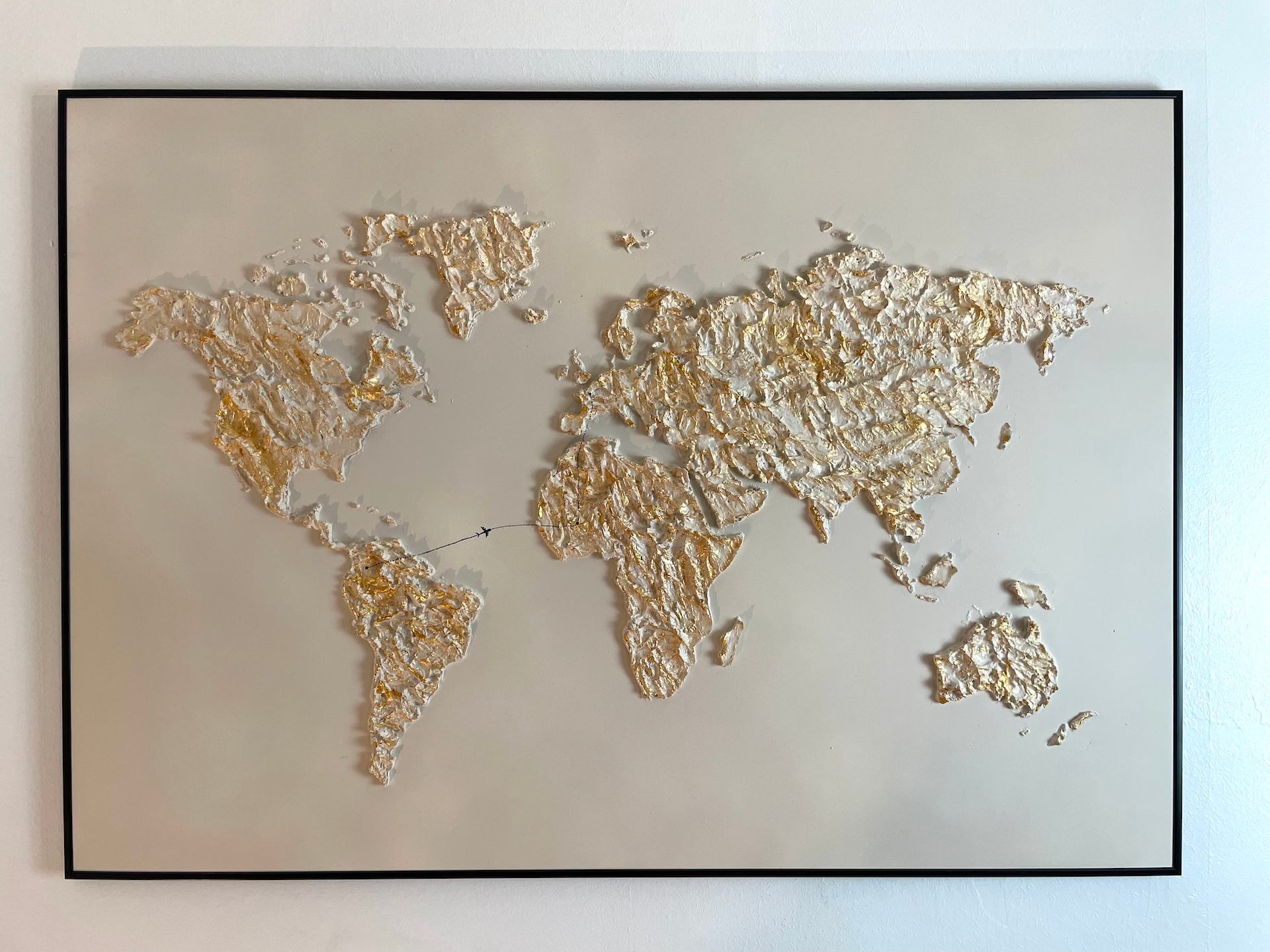 Mody world map in relief