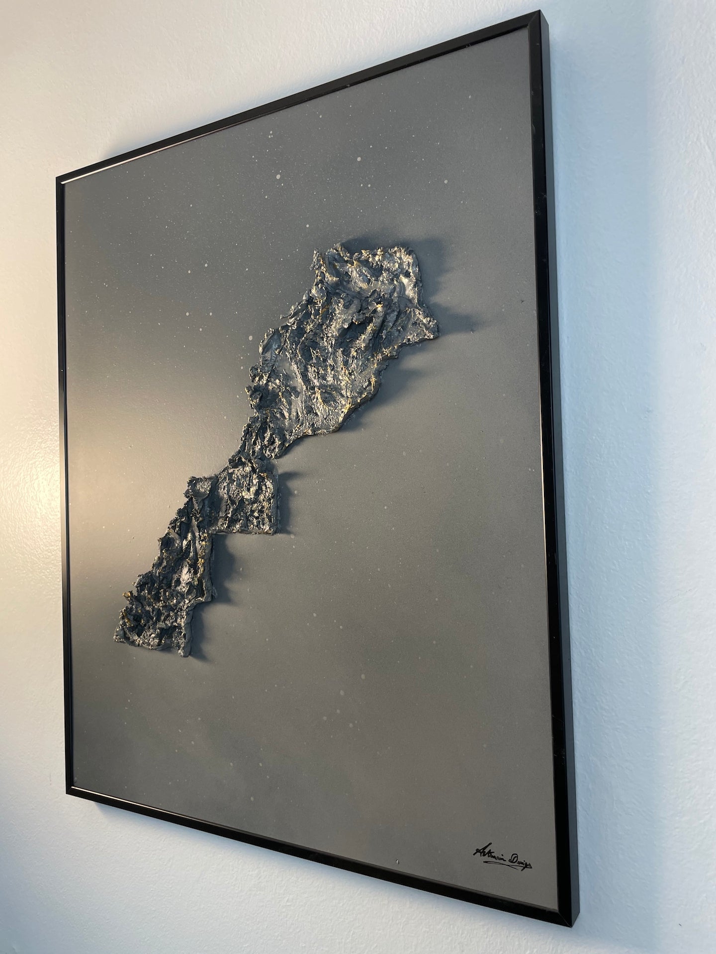 Morocco relief map table