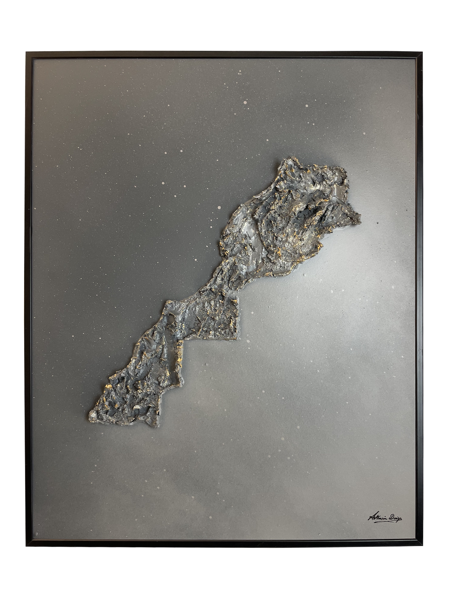 Morocco relief map table
