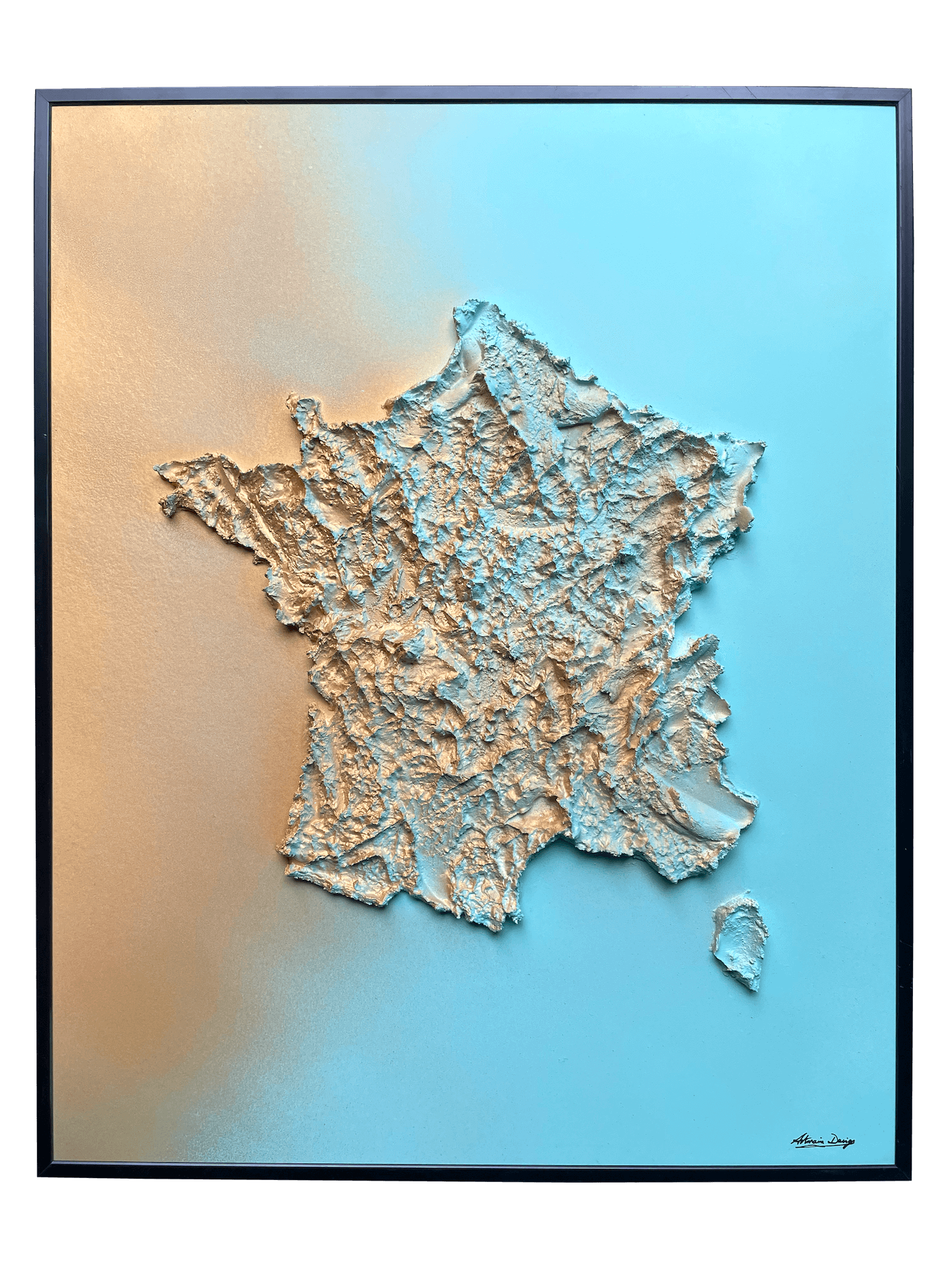 tableau de france 40x50cm