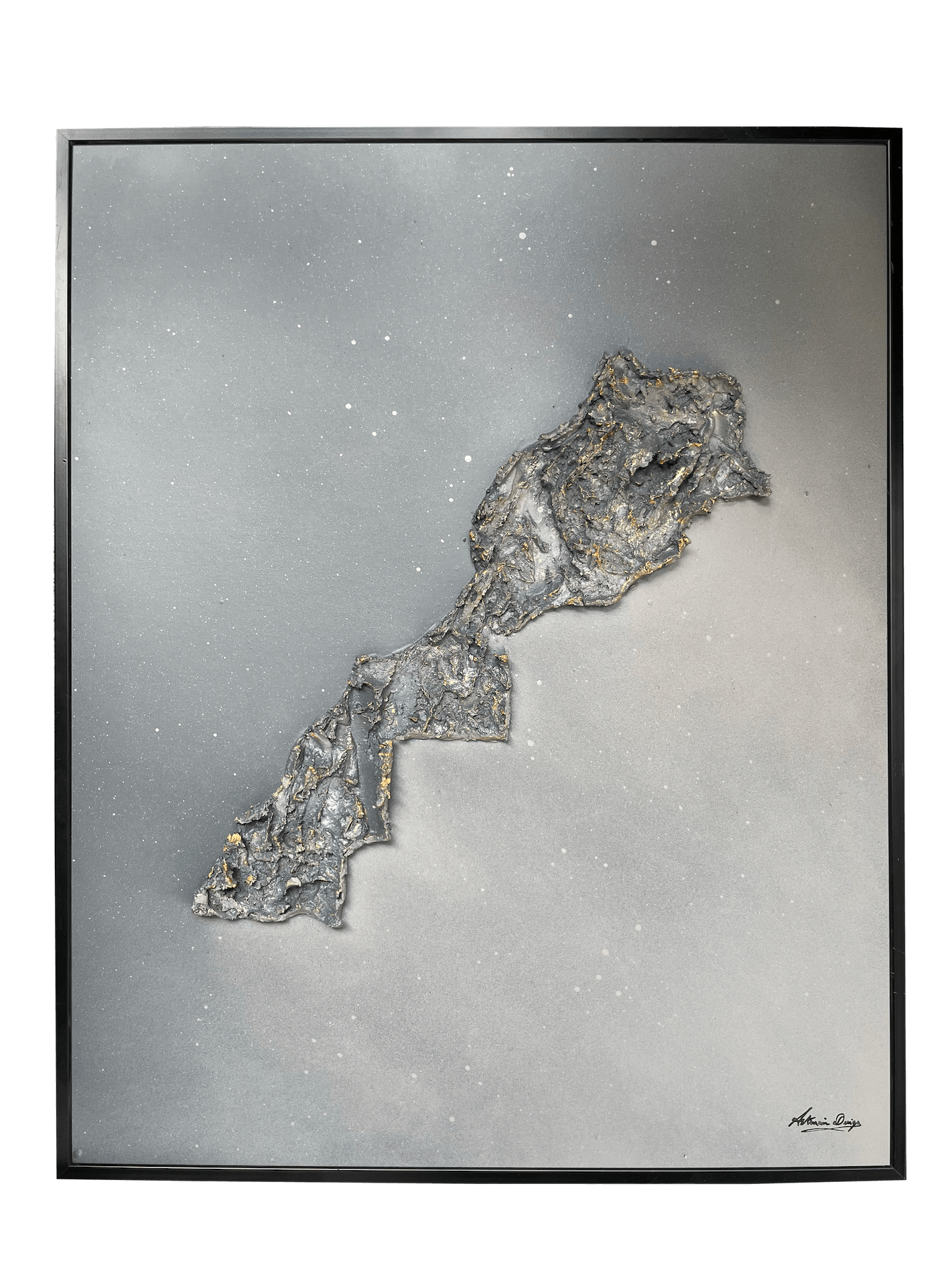 Morocco relief map table