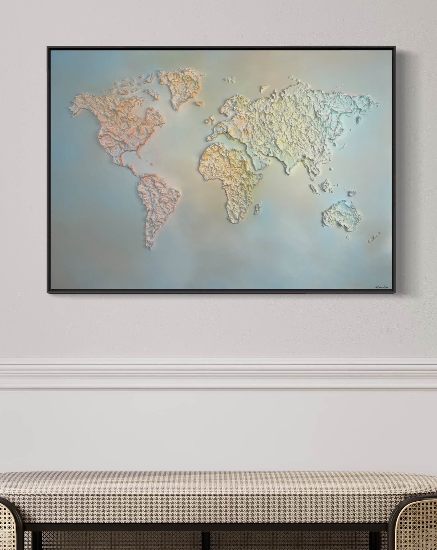 Rainbow World Map Table