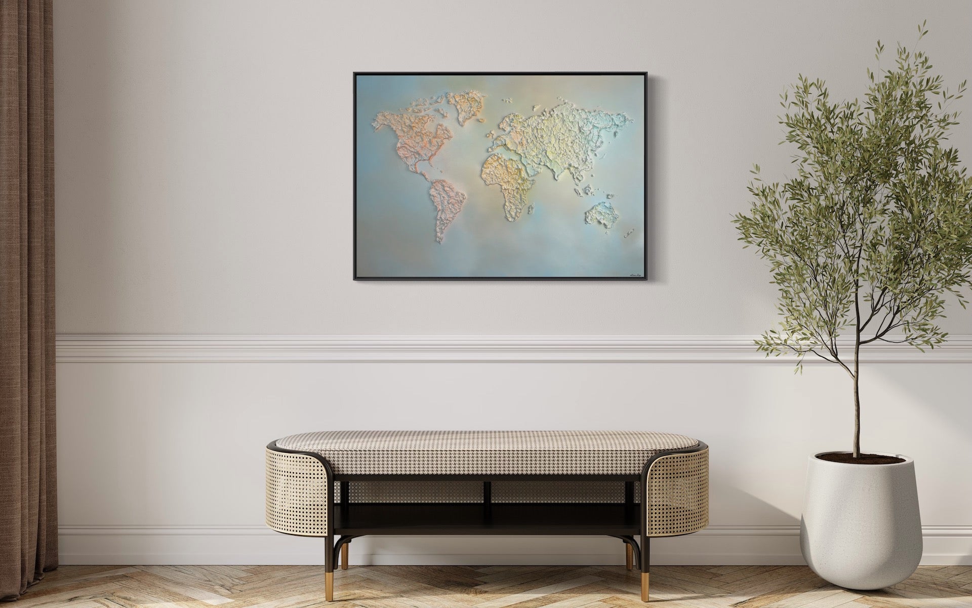 Rainbow World Map Table