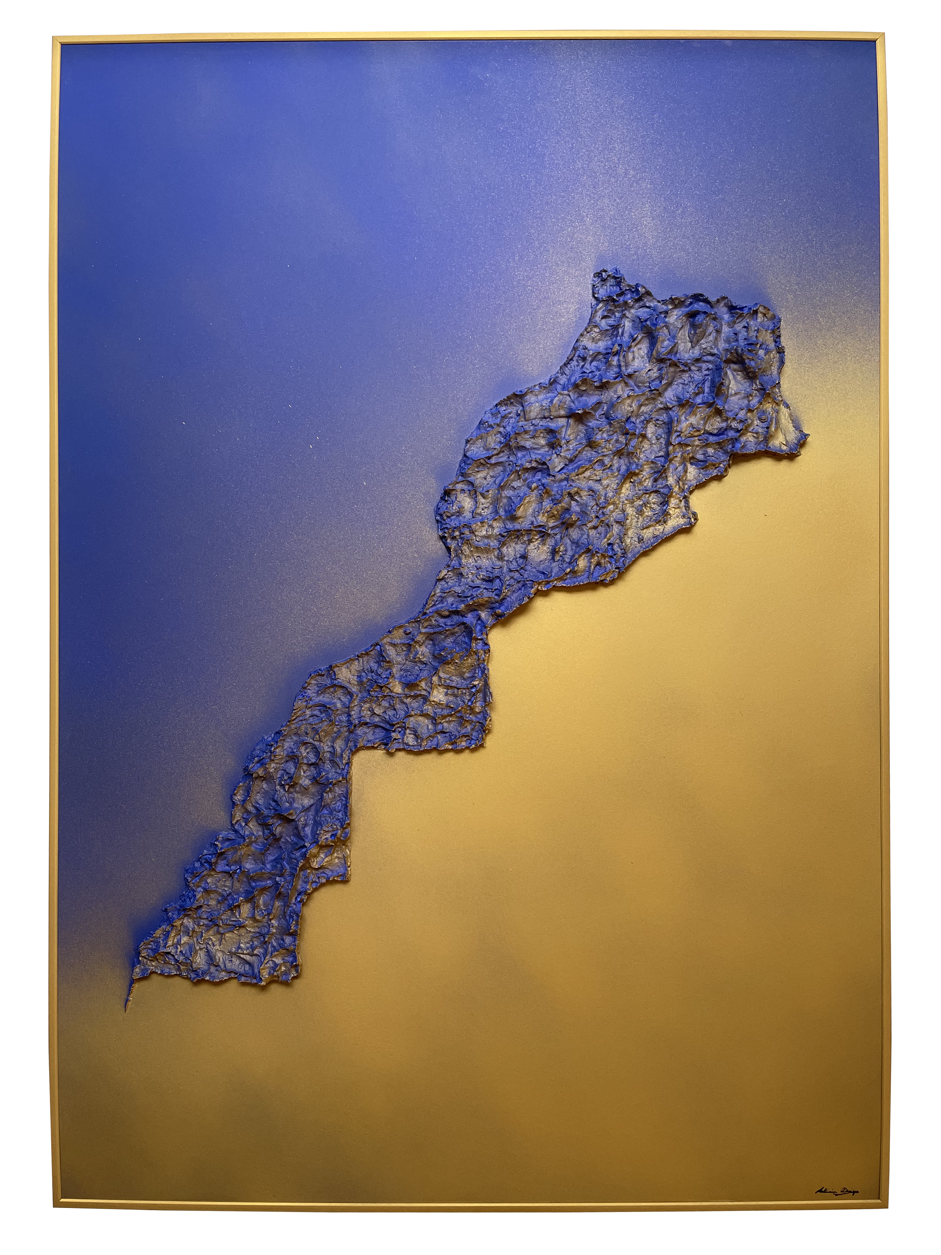 Morocco relief map table