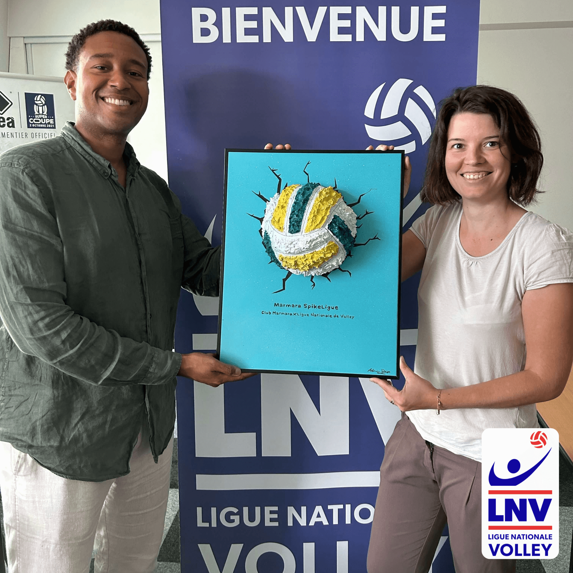 Collaboration avec la LNV ligue nationale de volley ball - Réalisation du trophée du championnat - 2023