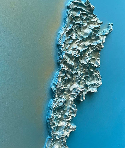 Argentina relief map table