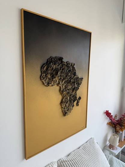 Tableau Africa Sunset en relief