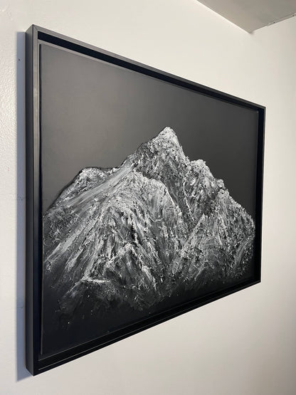 Tableau inspiré du massif de la Vanoise, les Alpes