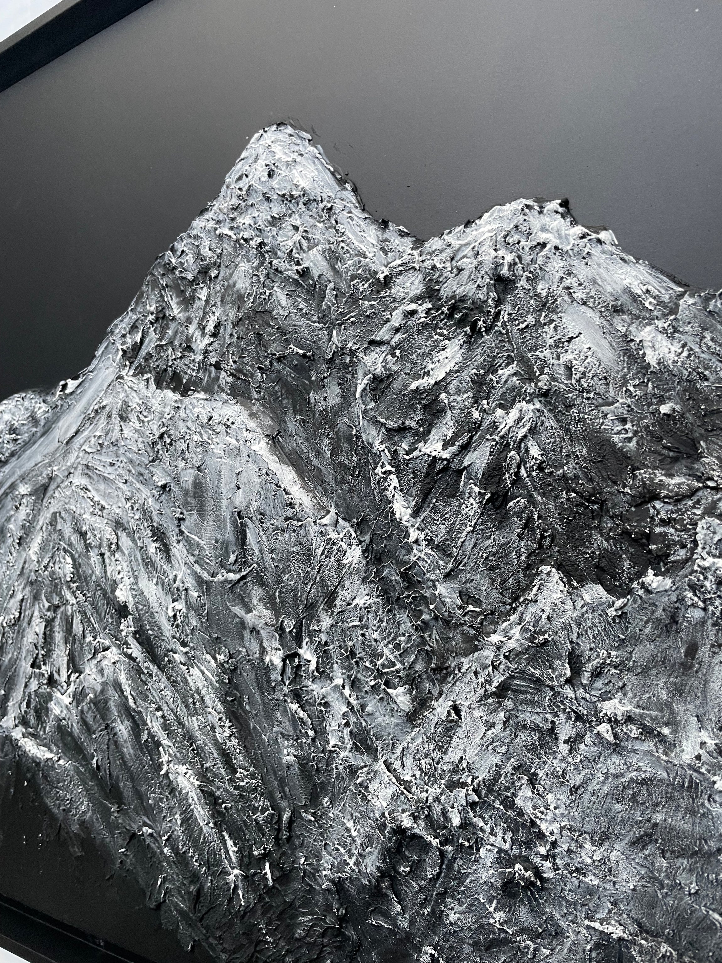 Tableau inspiré du massif de la Vanoise, les Alpes