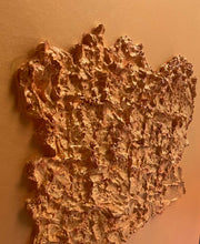 Charger l&#39;image dans la galerie, Tableau carte de la Côte d&#39;Ivoire en relief
