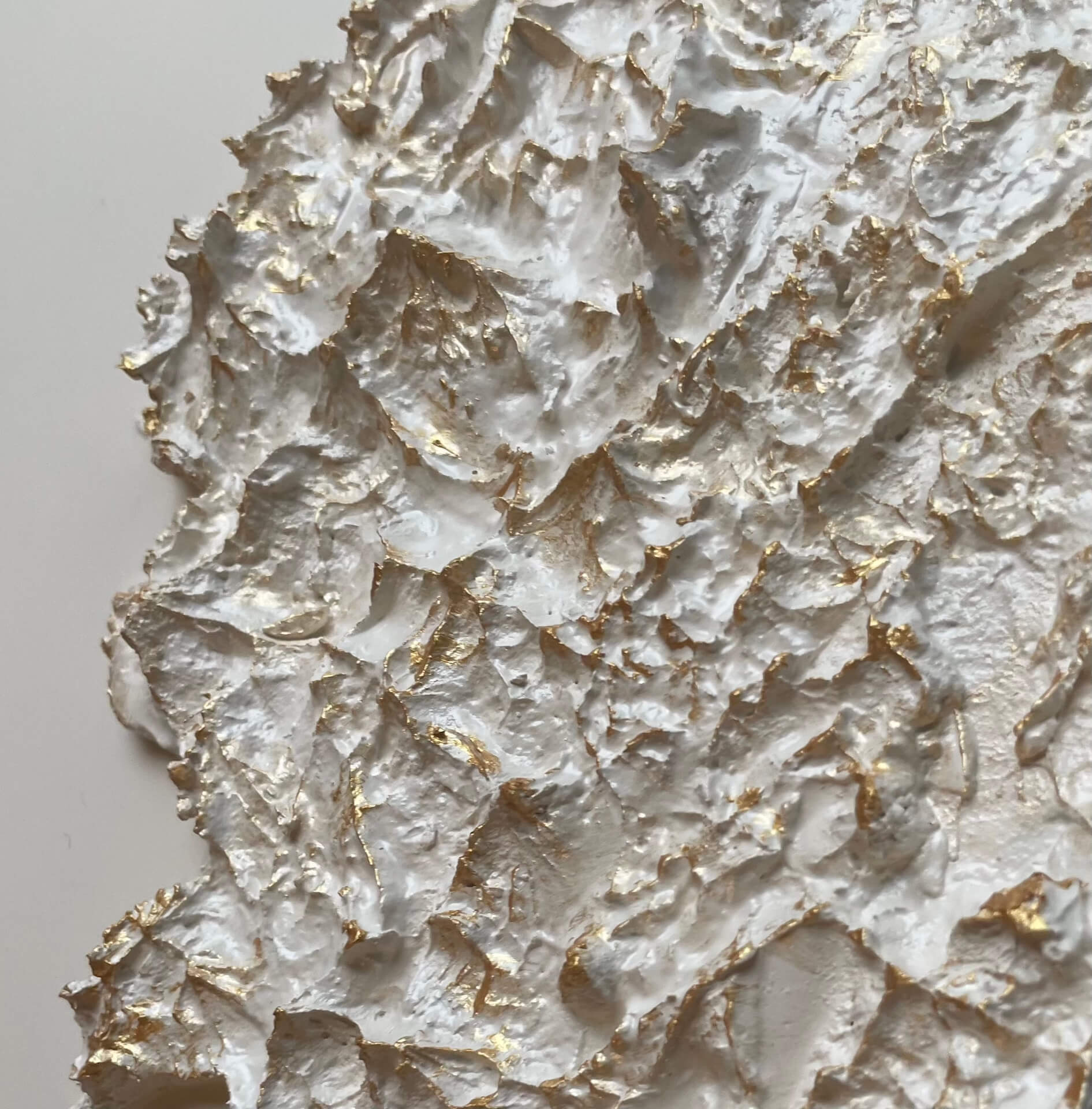 Cream and gold relief map of Corsica