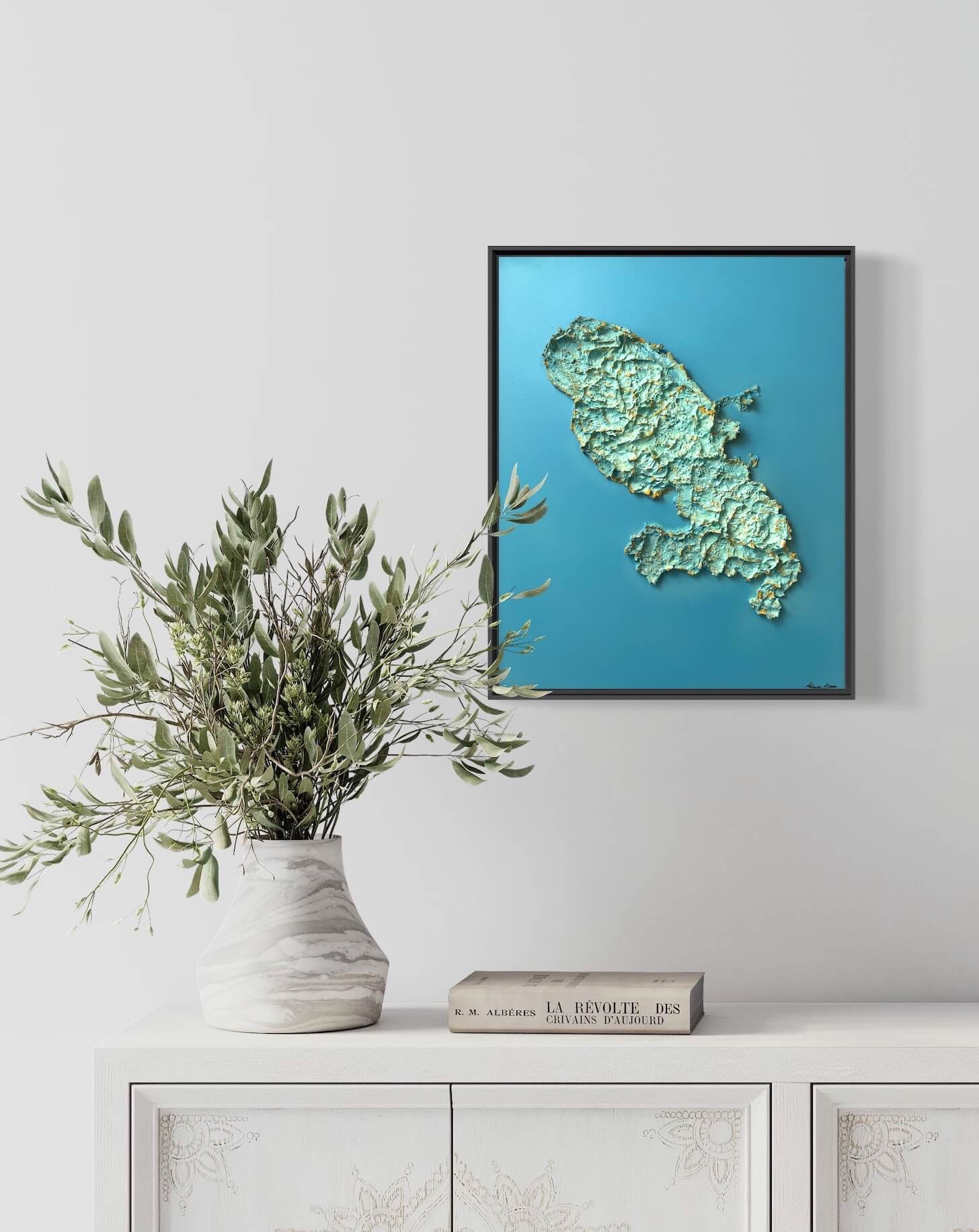 Martinique relief painting