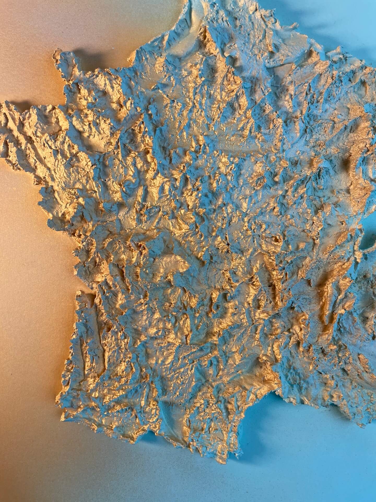 Tableau de france en relief 40x50cm vue différente